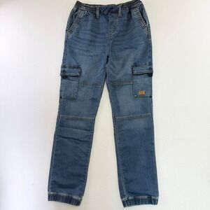 Signature‎ by Levi Strauss Womens Cargo Jogger Jeans Medium Wash Elastic Waist